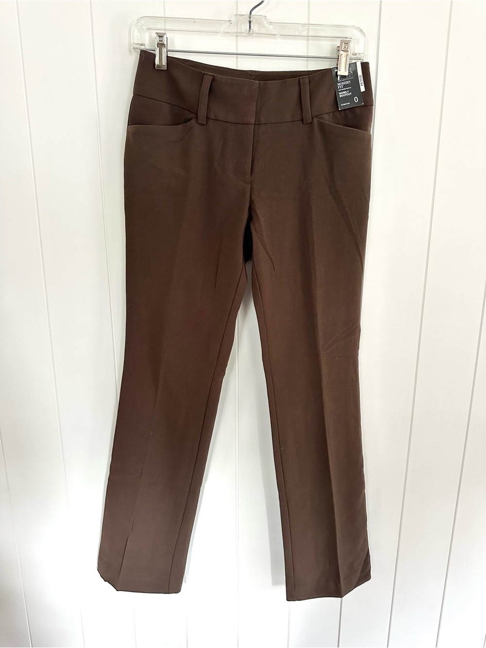 New York & Company Brown Bootcut Dress Pants